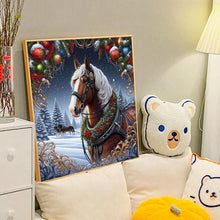 Load image into Gallery viewer, Diamond Painting - Full Round - Christmas horse (40*40CM)
