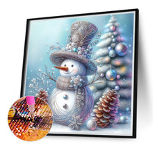 Load image into Gallery viewer, Diamond Painting - Full Round - Winter snowman (40*40CM)
