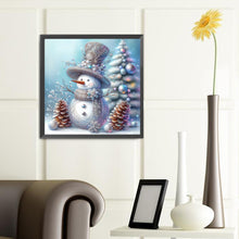 Load image into Gallery viewer, Diamond Painting - Full Round - Winter snowman (40*40CM)
