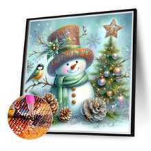 Load image into Gallery viewer, Diamond Painting - Full Round - Winter snowman (40*40CM)
