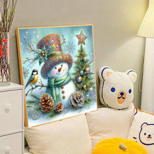 Load image into Gallery viewer, Diamond Painting - Full Round - Winter snowman (40*40CM)
