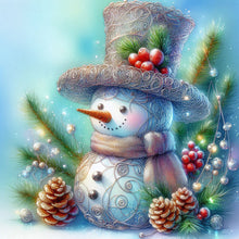 Load image into Gallery viewer, Diamond Painting - Full Round - Winter snowman (40*40CM)
