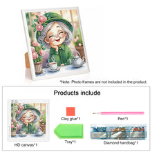 Load image into Gallery viewer, Diamond Painting - Partial Special Shaped - Cute grandma (30*30CM)
