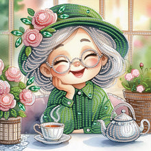 Load image into Gallery viewer, Diamond Painting - Partial Special Shaped - Cute grandma (30*30CM)
