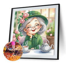 Load image into Gallery viewer, Diamond Painting - Partial Special Shaped - Cute grandma (30*30CM)
