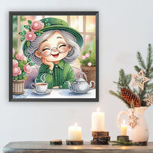 Load image into Gallery viewer, Diamond Painting - Partial Special Shaped - Cute grandma (30*30CM)
