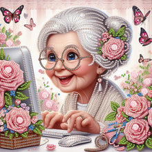 Load image into Gallery viewer, Diamond Painting - Partial Special Shaped - Cute grandma (30*30CM)
