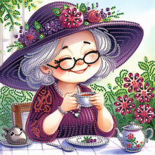 Load image into Gallery viewer, Diamond Painting - Partial Special Shaped - Cute grandma (30*30CM)
