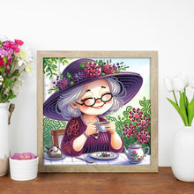 Load image into Gallery viewer, Diamond Painting - Partial Special Shaped - Cute grandma (30*30CM)
