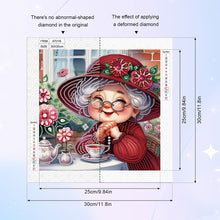 Load image into Gallery viewer, Diamond Painting - Partial Special Shaped - Cute grandma (30*30CM)
