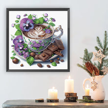 Load image into Gallery viewer, Diamond Painting - Partial Special Shaped - Good time and leisurely coffee break (30*30CM)
