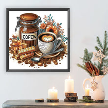Load image into Gallery viewer, Diamond Painting - Partial Special Shaped - Good time and leisurely coffee break (30*30CM)
