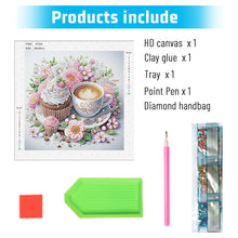 Load image into Gallery viewer, Diamond Painting - Partial Special Shaped - Good time and leisurely coffee break (30*30CM)
