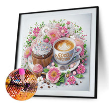 Load image into Gallery viewer, Diamond Painting - Partial Special Shaped - Good time and leisurely coffee break (30*30CM)
