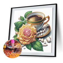Load image into Gallery viewer, Diamond Painting - Partial Special Shaped - Good time and leisurely coffee break (30*30CM)
