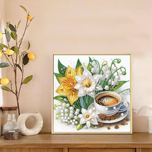 Load image into Gallery viewer, Diamond Painting - Partial Special Shaped - Good time and leisurely coffee break (30*30CM)
