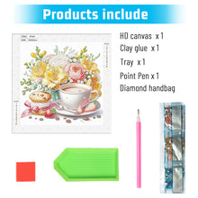 Load image into Gallery viewer, Diamond Painting - Partial Special Shaped - Good time and leisurely coffee break (30*30CM)
