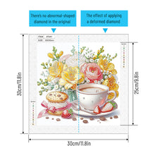 Load image into Gallery viewer, Diamond Painting - Partial Special Shaped - Good time and leisurely coffee break (30*30CM)
