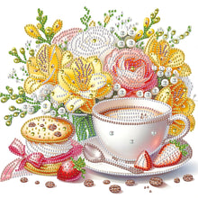 Load image into Gallery viewer, Diamond Painting - Partial Special Shaped - Good time and leisurely coffee break (30*30CM)
