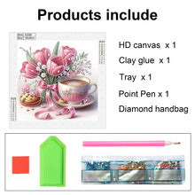 Load image into Gallery viewer, Diamond Painting - Partial Special Shaped - Good time and leisurely coffee break (30*30CM)
