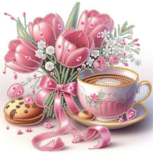 Load image into Gallery viewer, Diamond Painting - Partial Special Shaped - Good time and leisurely coffee break (30*30CM)
