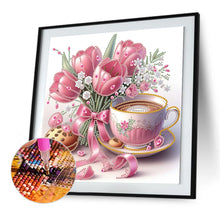 Load image into Gallery viewer, Diamond Painting - Partial Special Shaped - Good time and leisurely coffee break (30*30CM)
