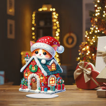 Load image into Gallery viewer, Acrylic Special Shaped Cartoon Christmas House Desktop Diamond Art Kits for Home
