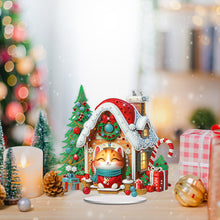 Load image into Gallery viewer, Acrylic Special Shaped Cartoon Christmas House Desktop Diamond Art Kits for Home
