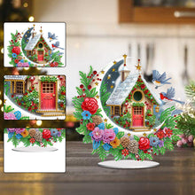 Load image into Gallery viewer, Acrylic Special Shaped Cartoon Christmas House Desktop Diamond Art Kits for Home
