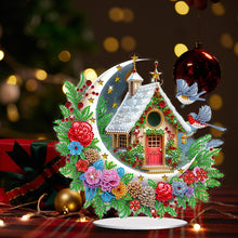 Load image into Gallery viewer, Acrylic Special Shaped Cartoon Christmas House Desktop Diamond Art Kits for Home

