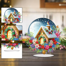 Load image into Gallery viewer, Acrylic Special Shaped Cartoon Christmas House Desktop Diamond Art Kits for Home
