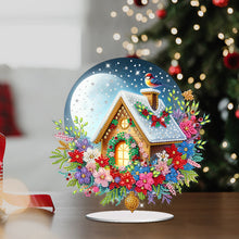 Load image into Gallery viewer, Acrylic Special Shaped Cartoon Christmas House Desktop Diamond Art Kits for Home
