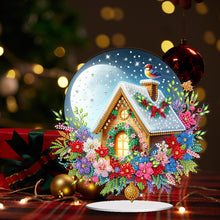 Load image into Gallery viewer, Acrylic Special Shaped Cartoon Christmas House Desktop Diamond Art Kits for Home
