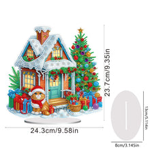 Load image into Gallery viewer, Acrylic Special Shaped Cartoon Christmas House Desktop Diamond Art Kits for Home
