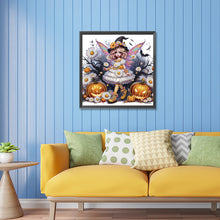 Load image into Gallery viewer, Diamond Painting - Partial Special Shaped - Girl and pumpkin (30*30CM)
