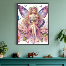Load image into Gallery viewer, Diamond Painting - Partial Special Shaped - Butterfly girl (30*40CM)

