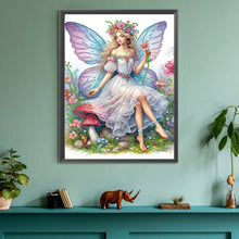 Load image into Gallery viewer, Diamond Painting - Partial Special Shaped - Butterfly girl (30*40CM)

