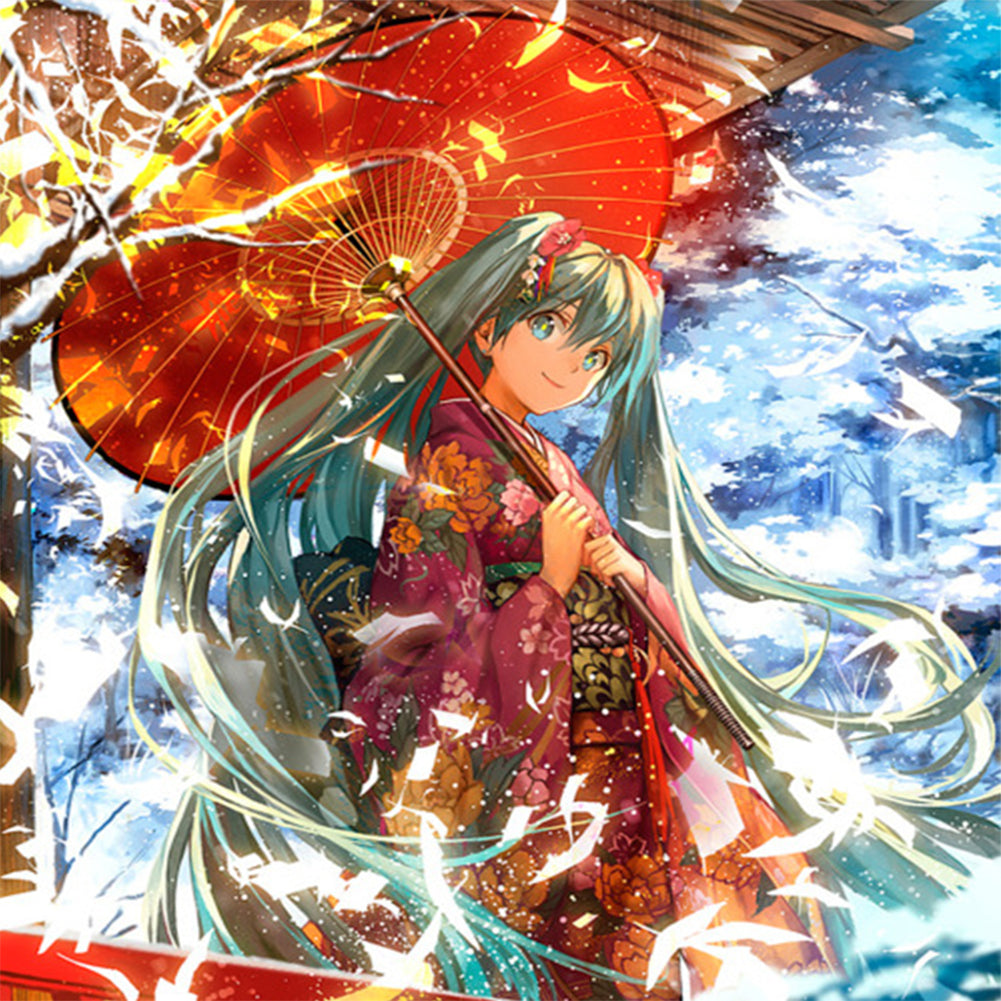 Diamond Painting - Full Round - Hatsune Miku (30*30CM)