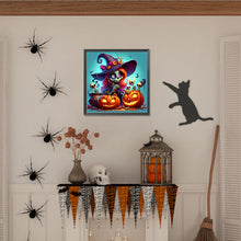 Load image into Gallery viewer, Diamond Painting - Full Round - Witch and pumpkin (40*40CM)
