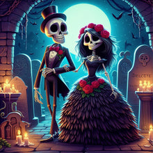 Load image into Gallery viewer, Diamond Painting - Full Round - Skeleton companion (40*40CM)
