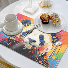 Load image into Gallery viewer, Animal Diamond Painting Placemat Heat Resistant Non-Slip Diamond Art Table Mat
