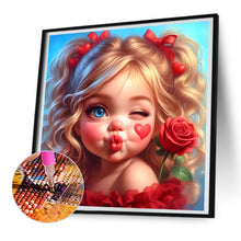Load image into Gallery viewer, Diamond Painting - Full Round - Sweet girl (30*30CM)
