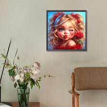 Load image into Gallery viewer, Diamond Painting - Full Round - Sweet girl (30*30CM)
