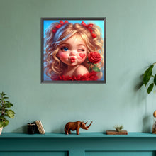 Load image into Gallery viewer, Diamond Painting - Full Round - Sweet girl (30*30CM)
