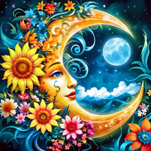 Load image into Gallery viewer, Diamond Painting - Full Round - Crescent flower (30*30CM)
