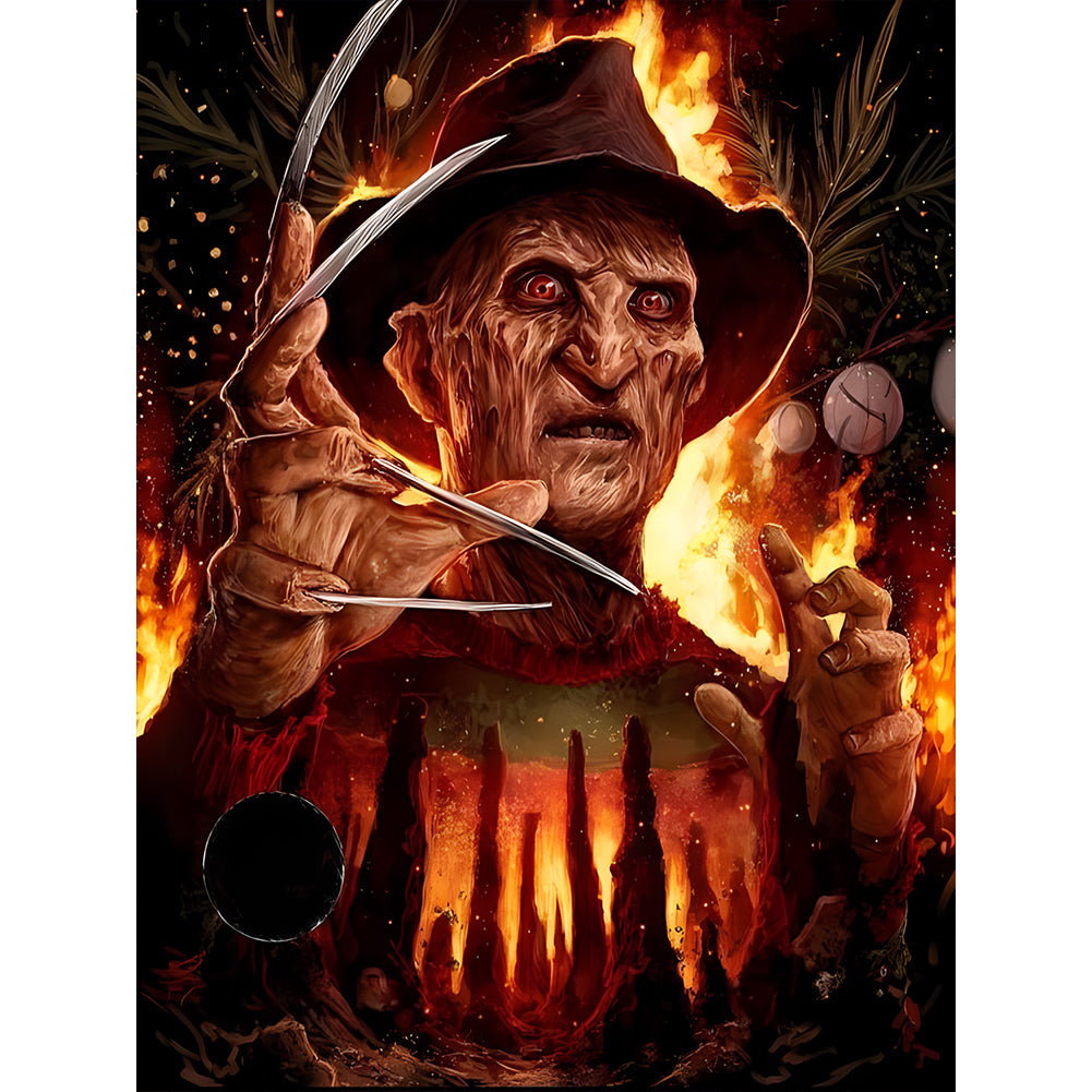 Diamond Painting - Full Round - Halloween horror character (30*40CM)