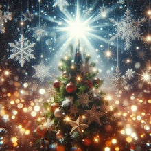 Load image into Gallery viewer, AB Diamond Painting - Full Round - Winter Christmas tree (40*40CM)
