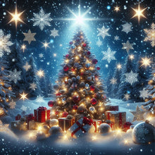 Load image into Gallery viewer, AB Diamond Painting - Full Round - Winter Christmas tree (40*40CM)
