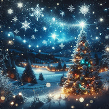 Load image into Gallery viewer, AB Diamond Painting - Full Round - Winter Christmas tree (40*40CM)

