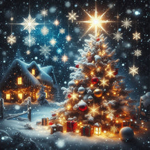 Load image into Gallery viewer, AB Diamond Painting - Full Round - Winter Christmas tree (40*40CM)
